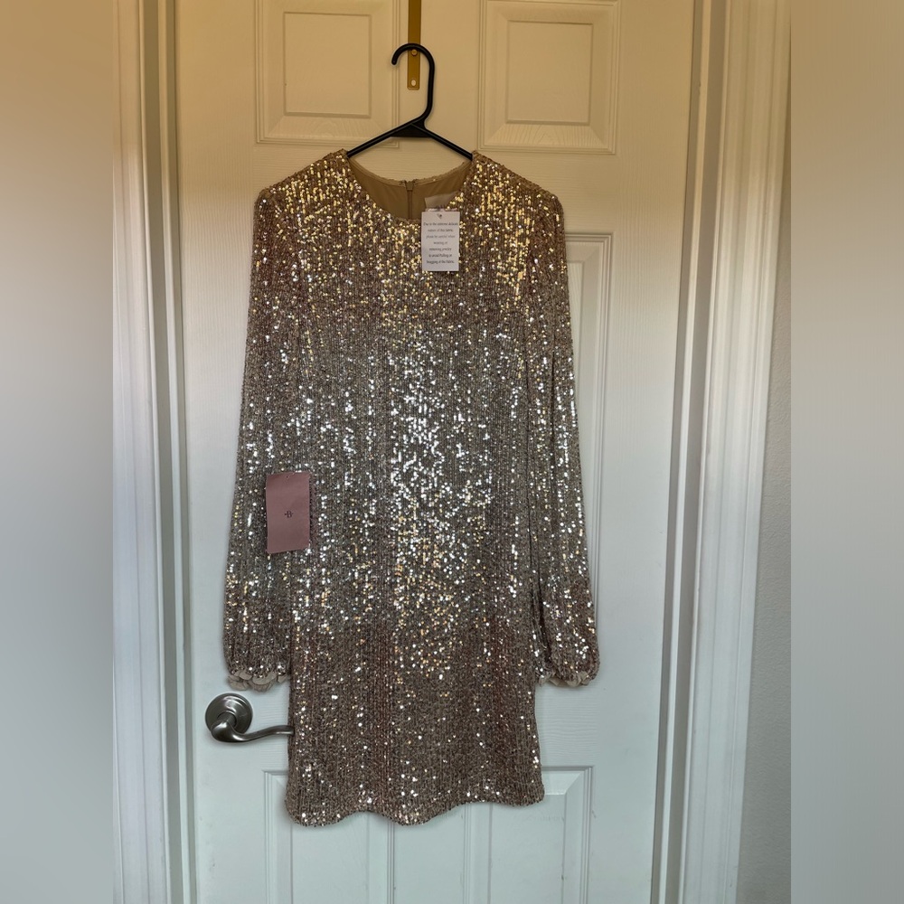 Anthropologie BHLDN Cary Sequin Dress